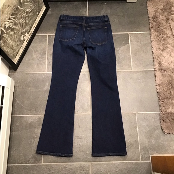 Women's Boot Cut Jeans - Dark Blue - Picture 5 of 12